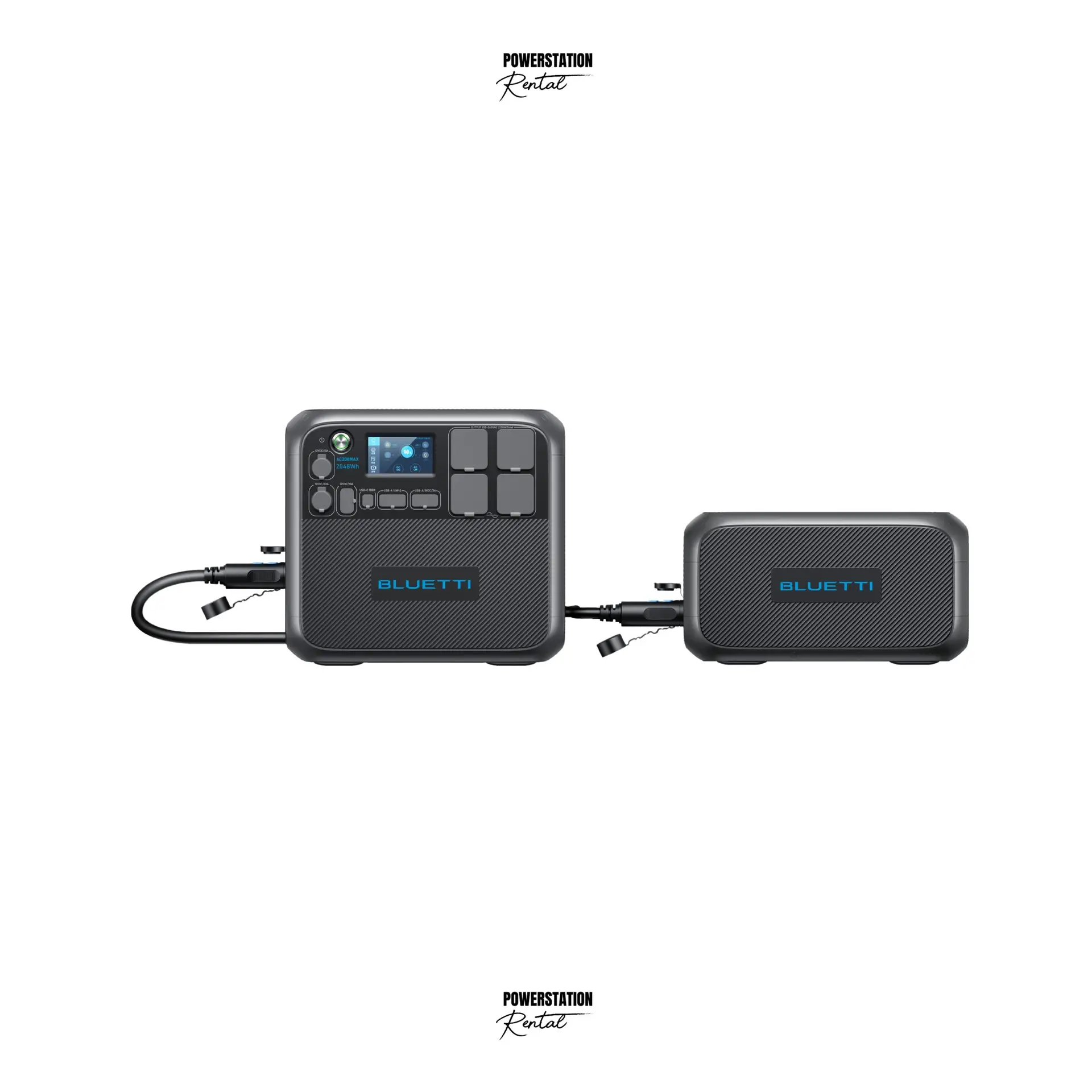 Indoor-Stromversorgung AC200MAX Indoor-Powerstation Set mit B230-Akku – Powerstationrental Wien